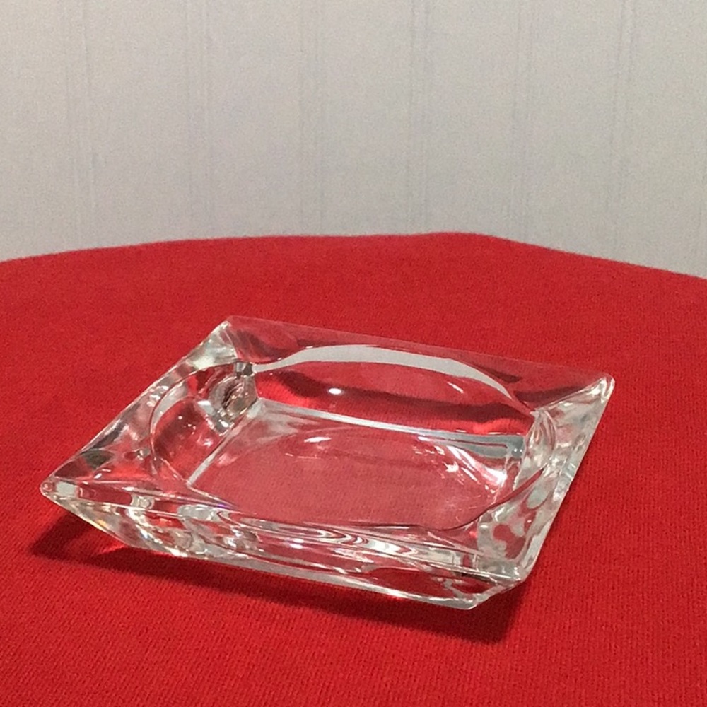 Vintage Clear Glass Ashtray